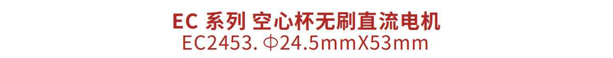 空心杯无刷直流电机 EC2453